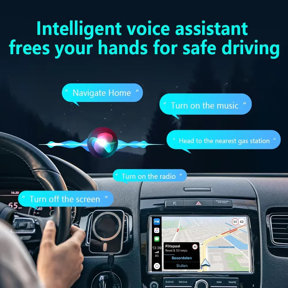 CarRocket 4in1   Carplay Adapter Wired To Wireless Android Auto Mirror Link Smart MiNi Ai Box USB Plug and Play Bluetooth WiFi