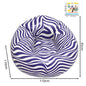 Portable Lazy Sofa Ball Shape Striped Inflatable Sofa for Outdoor Camping Picnic Comfortable Seat Cushion with Carry Bag