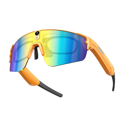 Inteligentne okulary rowerowe AI 4K HD z kamerą 800W, połączenia Bluetooth, tłumaczenie, stabilizacja obrazu, przeciwsłoneczne, dla mężczyzn i kobiet, anty-UV, wodoodporne, muzyka