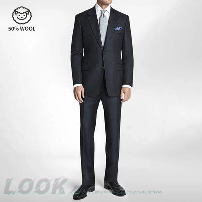 Men's Premium Suit -Business Suit, Professional Formal Wear, Ideal for Work and Weddings,50% Wool,Customizable Fit with 20 Sizes