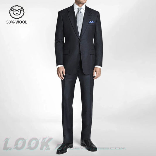 Men's Premium Suit -Business Suit, Professional Formal Wear, Ideal for Work and Weddings,50% Wool,Customizable Fit with 20 Sizes