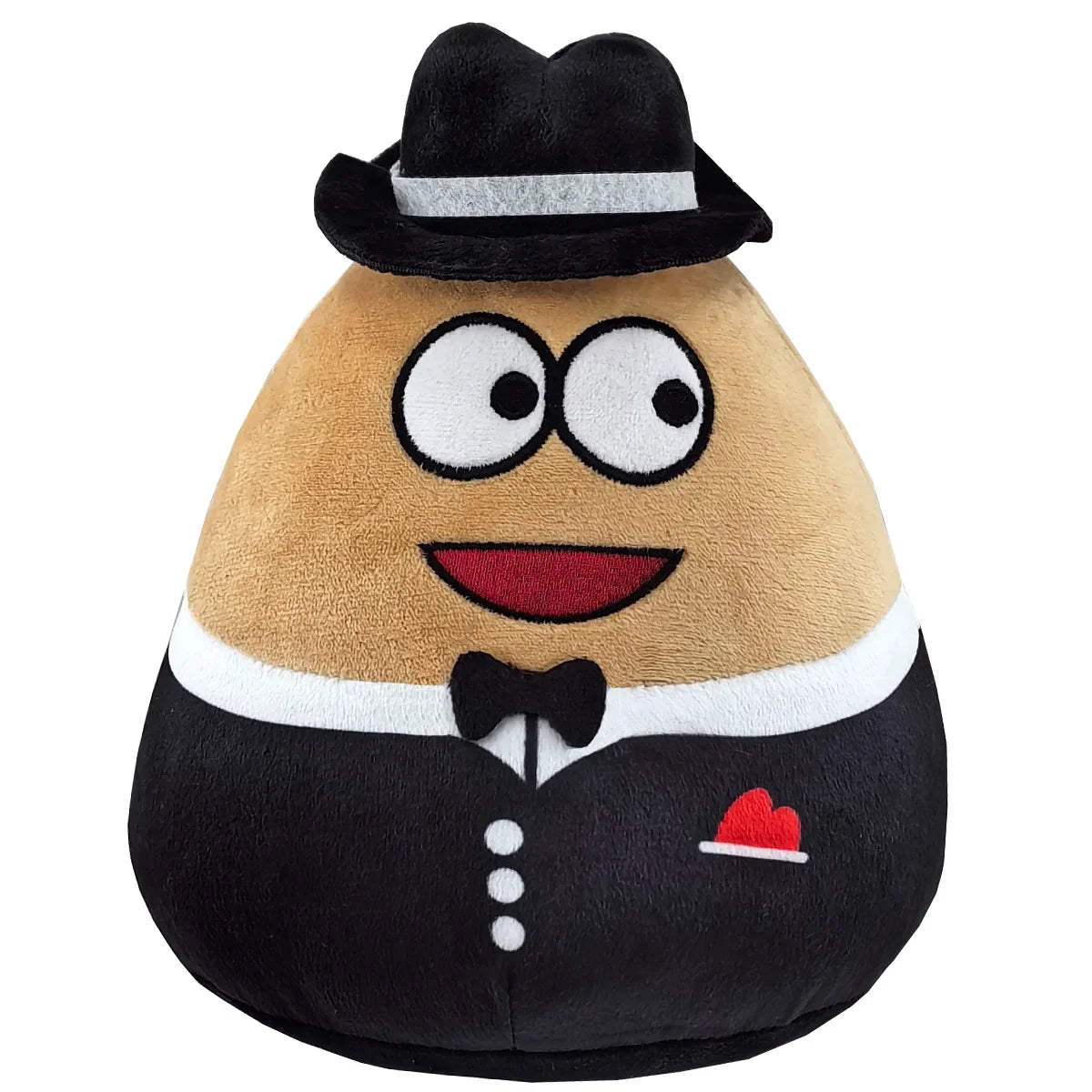 Alien Pou Plush Toy, Black Hat Gentleman Pou Plush, Alien Stuffed Doll Birthday Easter Children's Day Halloween Christmas Gift