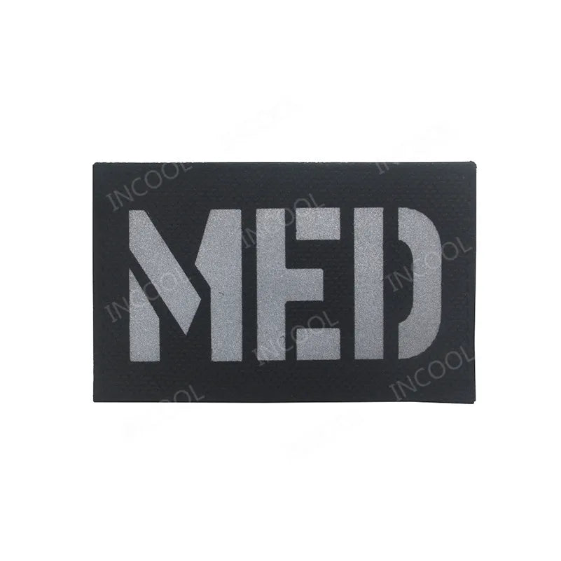Infrared IR Reflective Patch K9 FIRE MEDIC PRESS MED PJ Decorative Patches Biker Armband Patch For Clothing Backpack