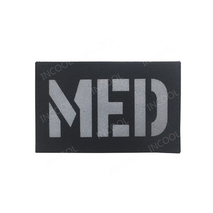 Infrared IR Reflective Patch K9 FIRE MEDIC PRESS MED PJ Decorative Patches Biker Armband Patch For Clothing Backpack
