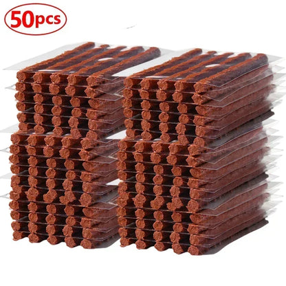 Tire Repair Strips Tubeless Rubber 100/5 Pcs (One piece is equal to five sticks.) Motorcycle and Bike Tyre Puncture Repair.