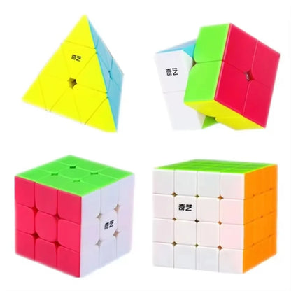 Qiyi Magic Cube 2x2 3x3 4x4 5x5 6x6 Black Stickers Educational Puzzle  Magic Cube Toys For Children Kids Gift Toy Cubo Magico