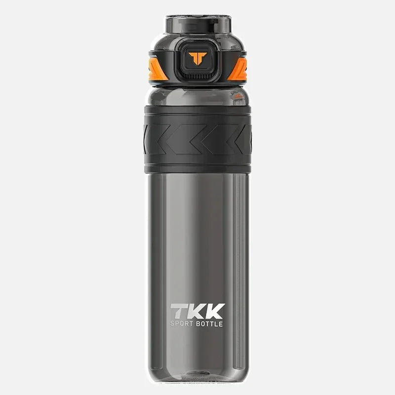 TKK 1000ml Water Bottle Sports Watter Bottle Tritan BPA Free Straw Portable Leak-proof Plastic Drinkware Outdoor Fitness Kettle