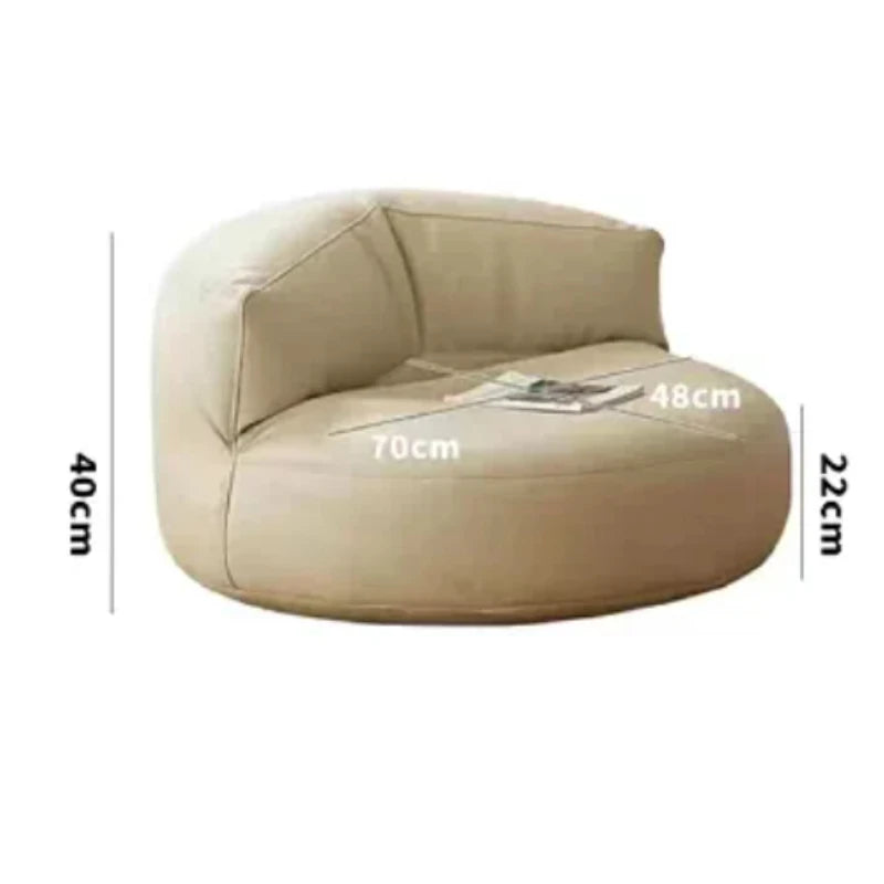 Lazy Bean Bag Sofa Seating Sleeping Tatami Chair Bedroom Room Black Single Sofa Boneless Couch 1-person Hotel Home Furniture