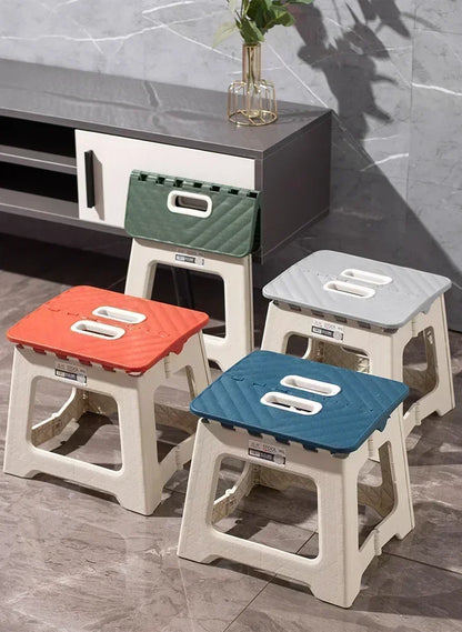 Popular Home Folding Stool Thickened Folding Stool Mini Portable Outdoor Picnic Camping Chair Portable Bench Train Mat Stool