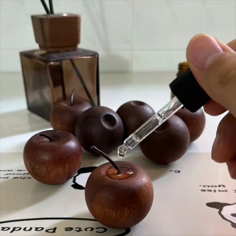 1/2/3Pcs Minimalist Wood Diffuser,Aromatherapy Decor For Car ,Bedroom Living Room, Scented Ornament Lucky Gift & Blessing Decor