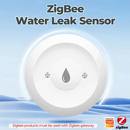 Zigbee Water Leak Sensor Smart Flood Detector App Remote Monitor Smart Life Home Assistant Kitchen Bathroom Security Alarm