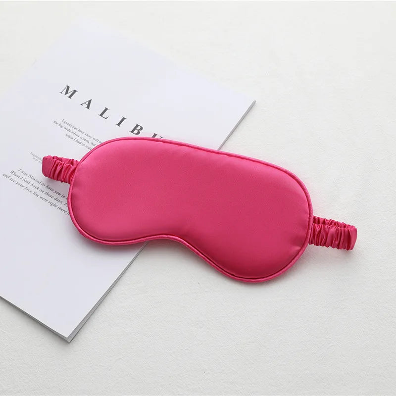 1pcs Imitated Silk Sleep Eye Mask Shading Patch Portable Travel Relax Eyepatch Lunch Break Cover Night Health Sleeping Shield