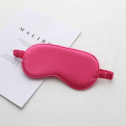 1pcs Imitated Silk Sleep Eye Mask Shading Patch Portable Travel Relax Eyepatch Lunch Break Cover Night Health Sleeping Shield