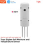 Tuya Zigbee Smart Water Valve Controller Sprinkler Drip Irrigation System and Tuya Zigbee Soil Moisture and Temperature Sensor