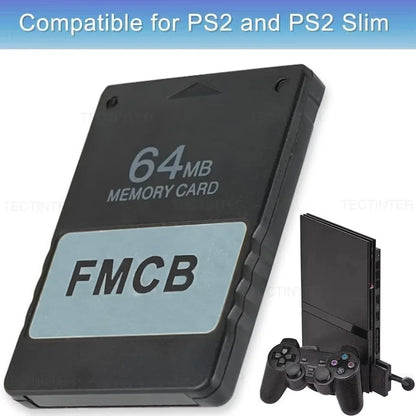 8MB/16MB/32MB/64MB FMCB Free McBoot Card For Sony PS2/PS2 Slim Console Memory Card OPL MC Boot for Playstation 2 Accessories