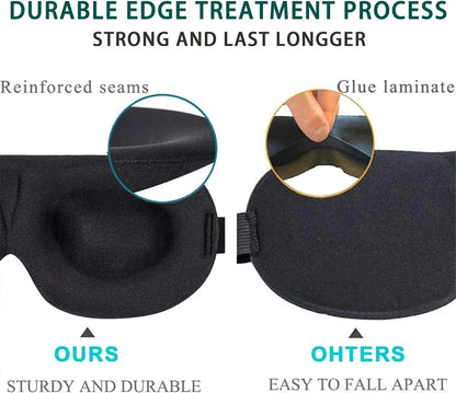 3D Soft Breathable Sleep Eye Mask 100% Blackout Zero Eye Pressure Plane Travel Eye Covers Sleeping Aid Eye Sleep Masker Eyepatch