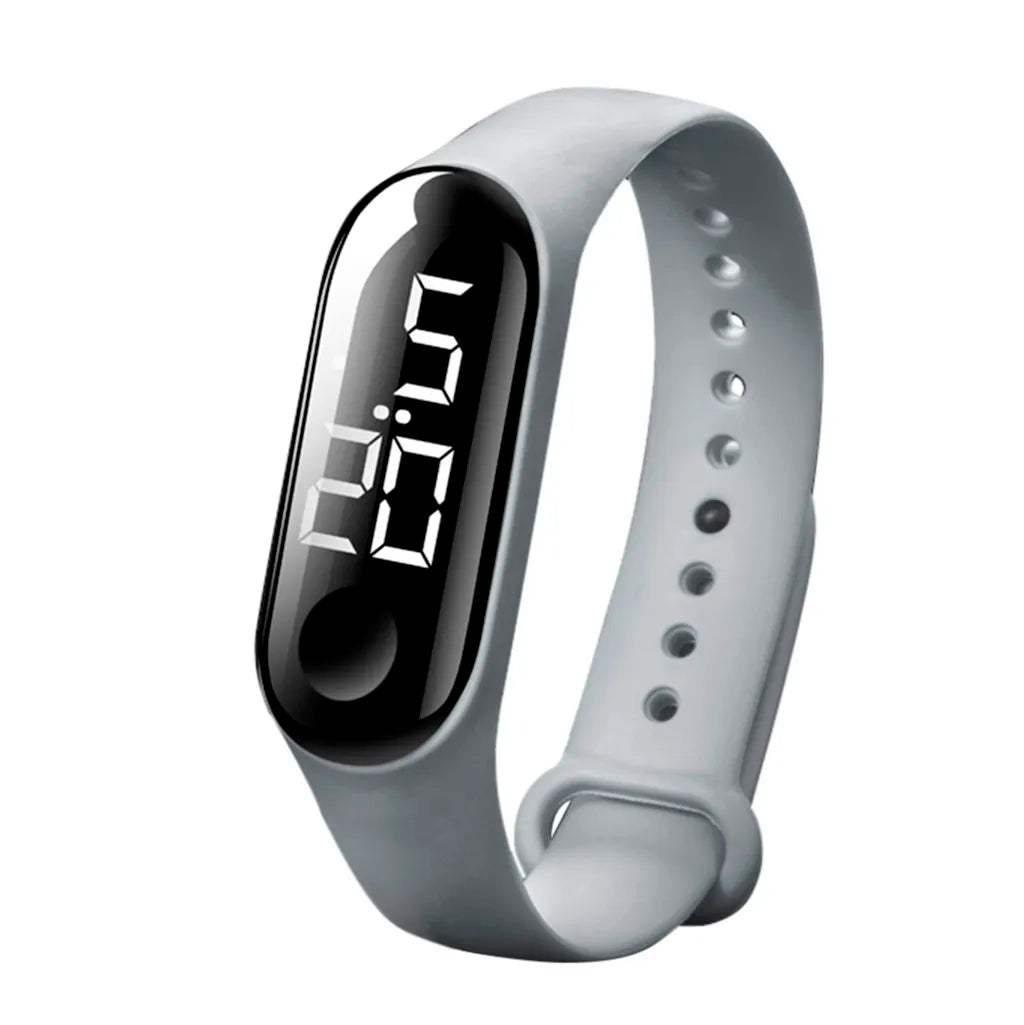 Man Woman LED Electronic Sport Watch Luminous Sensor LED Student Adult Couple Electronic Watch With Shell Adjustment Watch