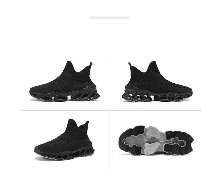 Men's breathable fly woven mesh blade sole for summer, trendy and fashionable men's shoes for one step