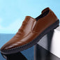 Mens PU Leather Loafers Non Slip Walking Flats Breathable Outdoor Slip on Casual Shoes for Male Work Office Driving Sneakers2