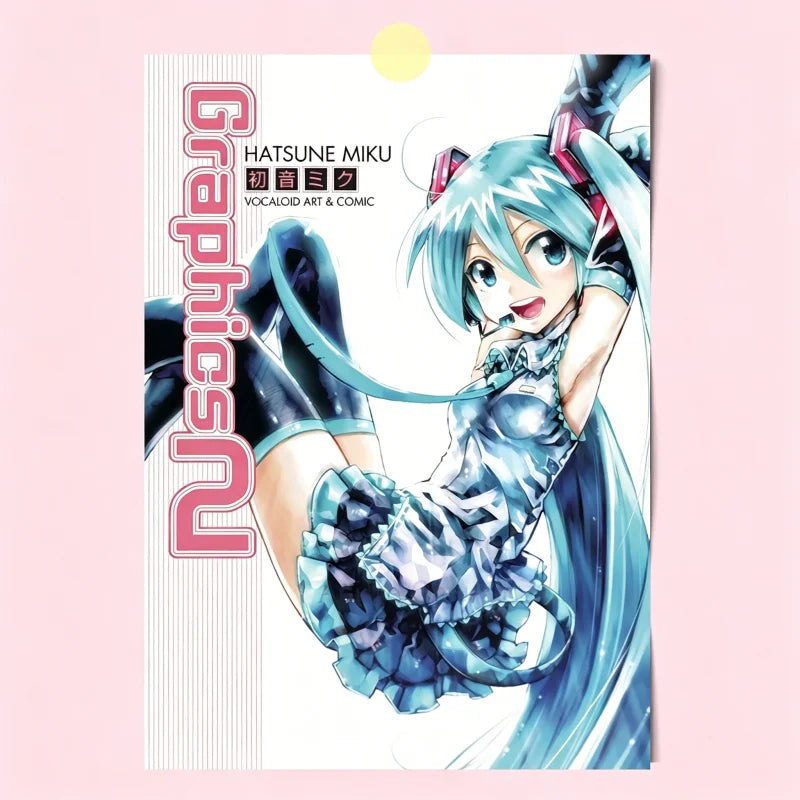 24 Styles Hatsune Miku Anime Poster MIKU Magazine Bedroom Dormitory Studio Decorative Painting Photography Wallpaper DIY Gifts