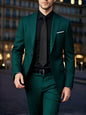 2pcs Men's All-Season Suit Set, Jacket And Trousers, Comfortable Wear for Wedding, Party And Formal Dinner