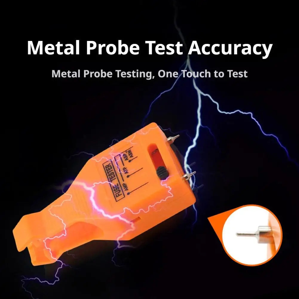 2-in-1 Automotive Fuse Tester & Puller Tool Multi-Functional Car Fuse Checker & Remover for Mini/Standard ATM ATC Fuses