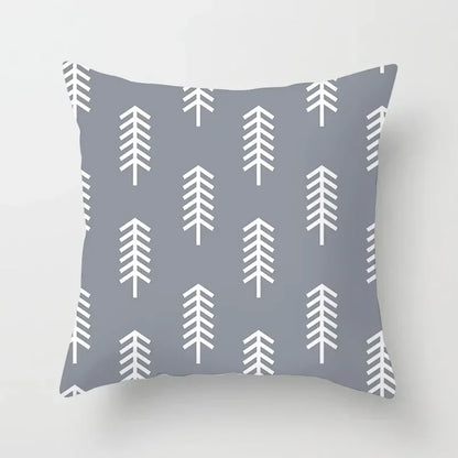 European Gray Pillowcase Geometric Pillow Cover Sofa Cushion Cover Garden Throw Pillows Hotel Outdoor Cushions car Chair 45X45cm