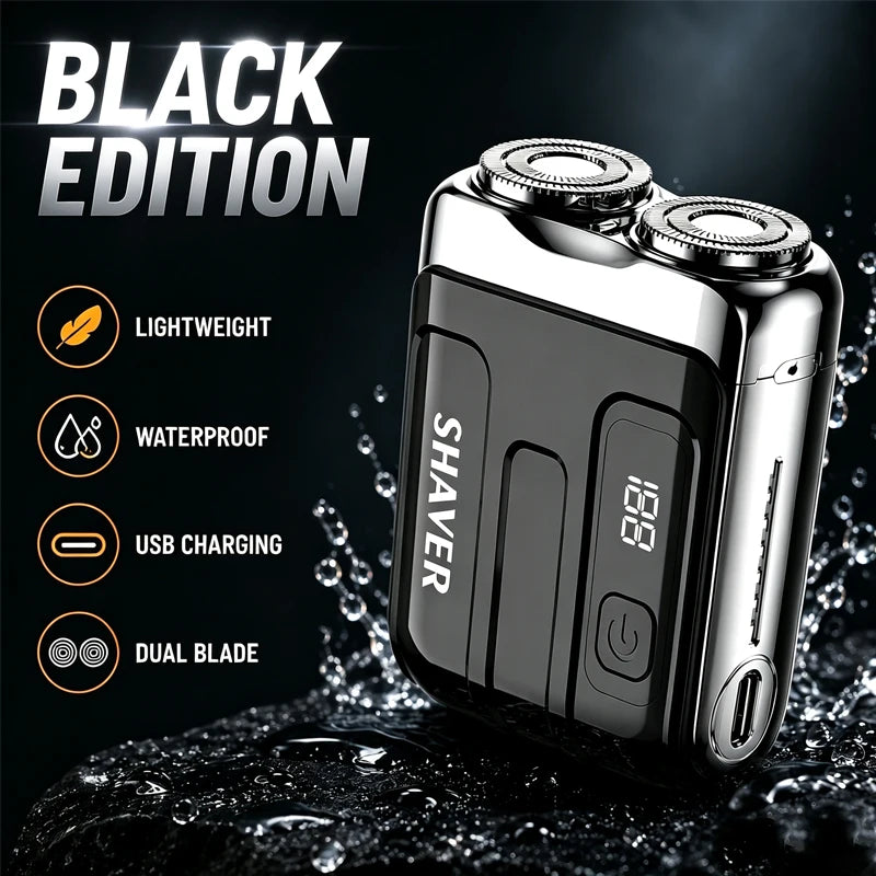 Electric Shaver Waterproof men,mini portable electric shaver accessories,rechargeable heads replacement