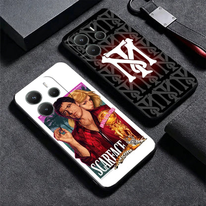 Scarface 1983 Al Pacino Soft Phone Case for Xiaomi Redmi Note 12 13 14 15 Pro Plus 11 12S 11S 11T 10 4G Black Cover Back Shell
