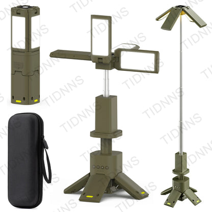 14000mAh Rechargeable Outdoor Hiking Fishing Tent Lamp Super Bright Magnetic Rotatable Telescopic LED RV Camping Lantern