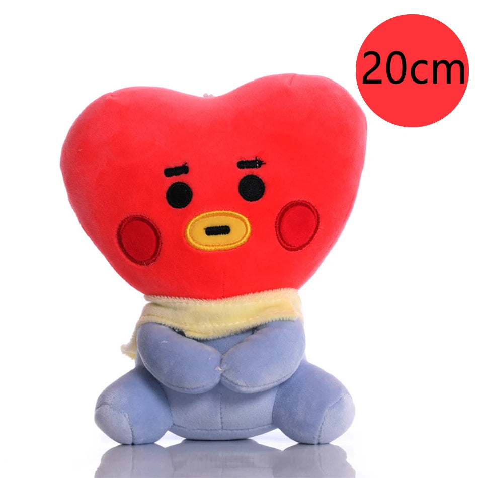 New BTed 21Plush Toys Kawaii Mini Keychain Anime Pendant Ornament for Kids 12-22cm Bt Peripherals Soft Stuffed Animals Doll Gift