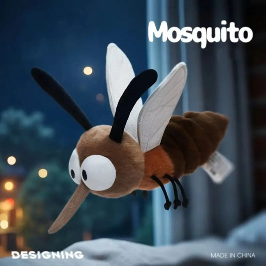 Stuffed Animal Mosquito Plushie Home Decoration Funny Insect Mosquito Insect Toy 25CM Cartoon Stuffed Mosquito For Children