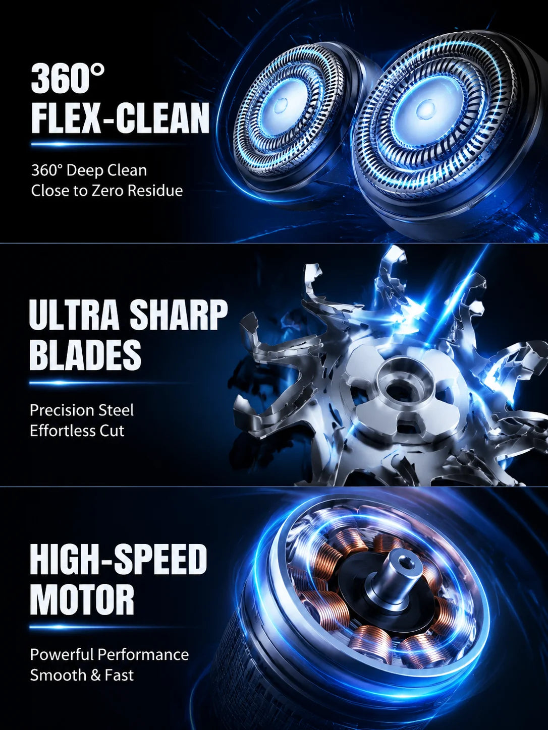 Electric Shaver Waterproof men,mini portable electric shaver accessories,rechargeable heads replacement