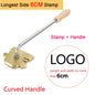Custom Branding Iron Personalized LOGO Stamp for Woodworking Steak BBQ Leather Craft Brass Heating Tool DIY Steak Burger Wood