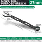 8mm-32mm Ratchet Wrench Dual-purpose Metric Setdouble Offset Ring Spanner Universal Spanner For Car Repair Hand Tool