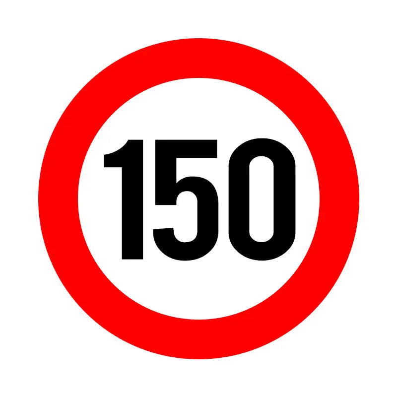 A0202# Speed Limit (110/120/150/160/200/300 km), Ø 16 cm Self-adhesive Decal Car Sticker Waterproof Auto Decors