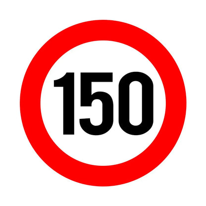 A0202# Speed Limit (110/120/150/160/200/300 km), Ø 16 cm Self-adhesive Decal Car Sticker Waterproof Auto Decors