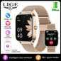 LIGE Smart Watch Answer/Make Call 1.85" Smartwatch for Android iOS Heart Rate Sleep Monitor Pedometer Waterproof Fitness Watches
