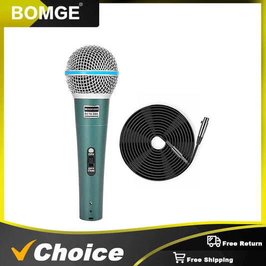 Microphone BETA58 BETA  58 with Transformer Supercardioid Wired Microphone Mic for Karaoke Studio