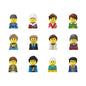 City Career 3D Building Block Dolls Toys Cartoon Character Models Mini Action Figures Educational Toys Children's Gifts