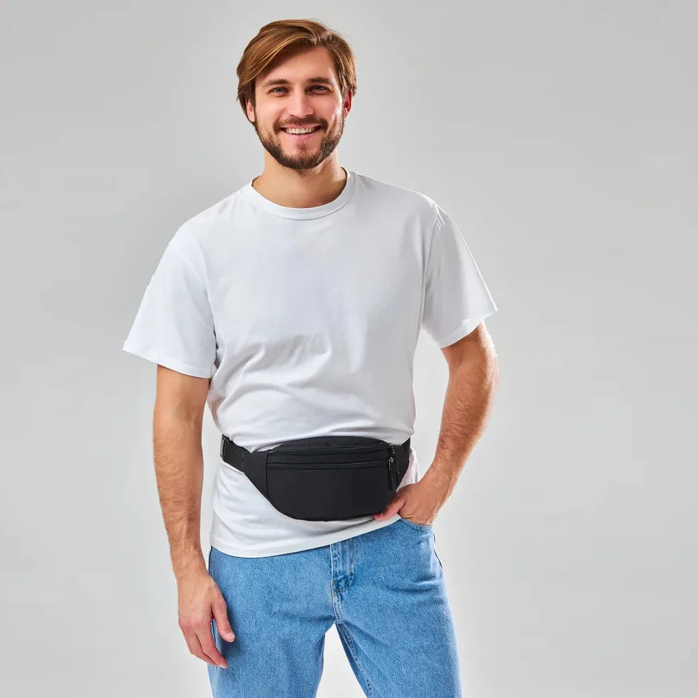 New Fashion Chest Bag For Men Black Waist Bag High Quality Women Shoulder Bag Multifunction Male Fanny Pack Crossbody Small Bag