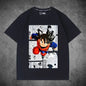 2026 Summer Dragon Ball Oversized T-shirt High Quality  Cotton Goku Manga Panel Print Unisex Retro Casual Tee for Adults Kids