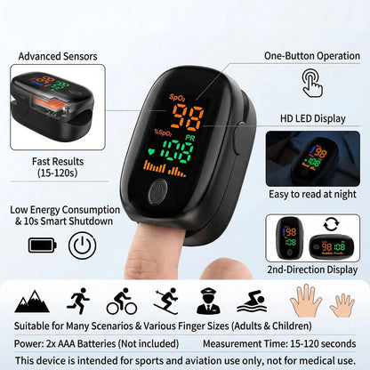 Non-Contact Infrared Forehead Thermometer IR Thermometer Fast Reading Portable Finger Pulse Oximeter Health Care Ear Thermometer