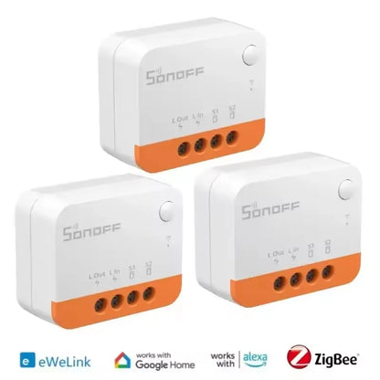 SONOFF ZBMINI-L2 Smart Switch Module No Neutral Wire Required Smart Home 2 Way Control Support EWeLink APP Alexa Google Home
