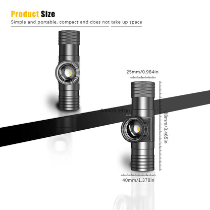 LED Wave Hand Induction Headlamp Sensor Headlight USB C 18650 Magnetic Tail Head Torch Camping Hunting Lamp Zoomable Flash light