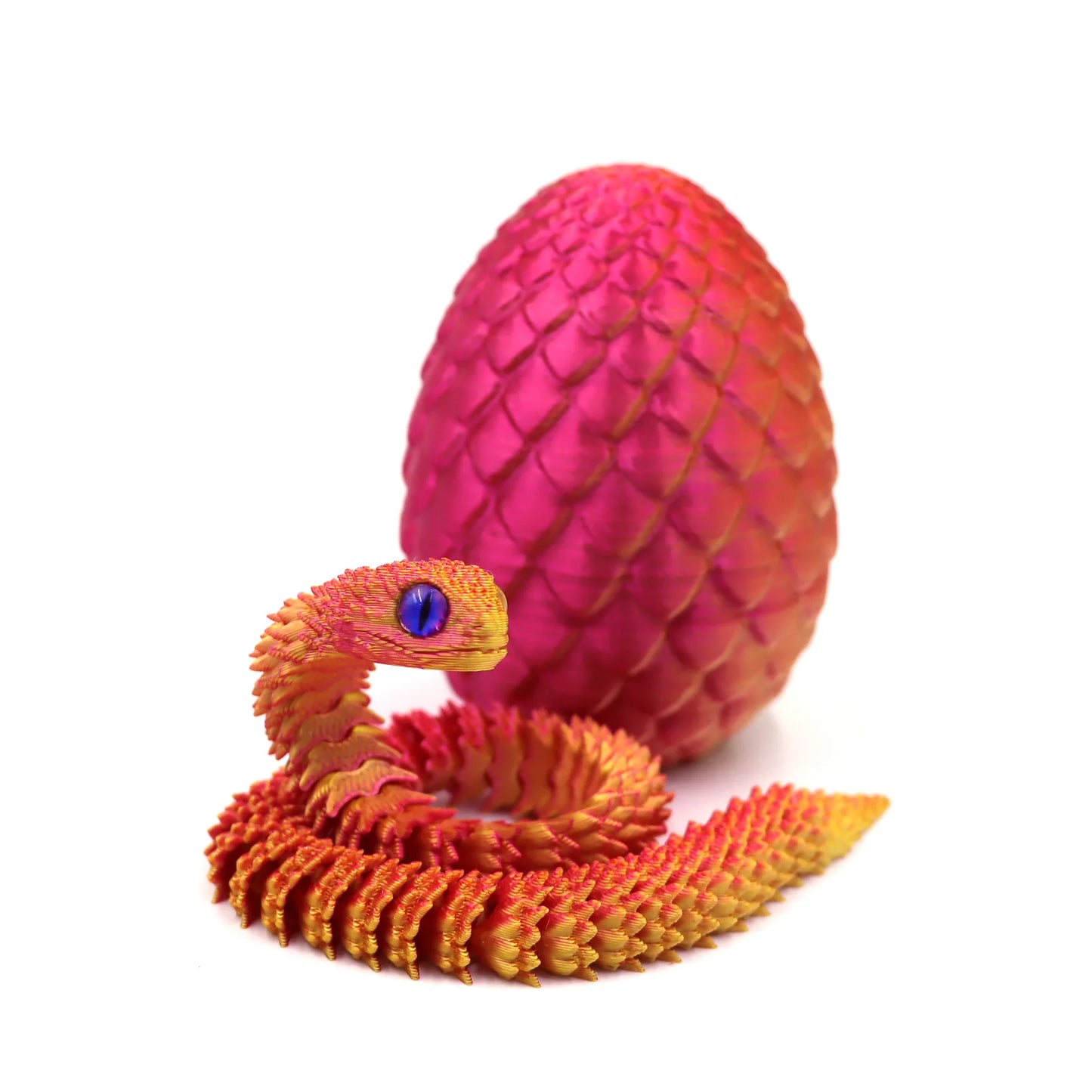 Hot 3D Printing Snake Eggs Home Decoration Creative Pressure-reducing Snake Molds Home Decor Items Moving Rotating Anime Figures