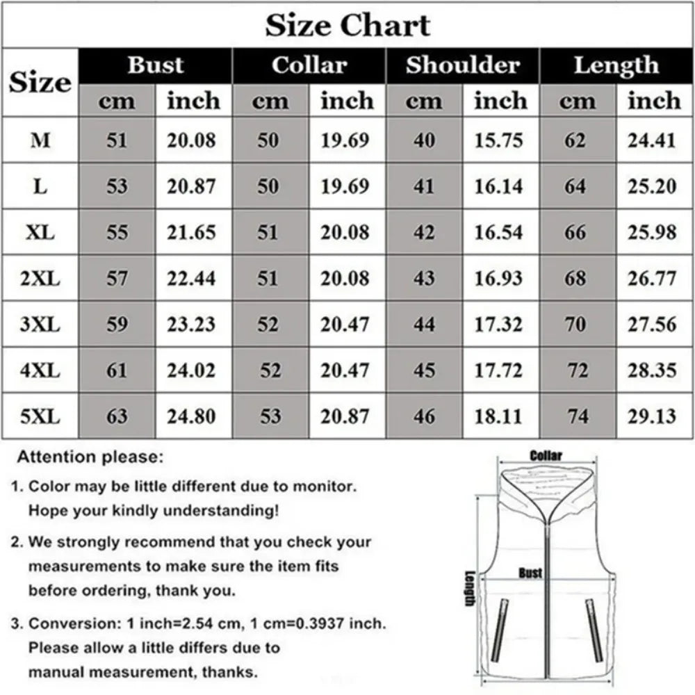 Custom Logo Vest Jacket, Warm Sleeveless Winter Coat with Stand Collar, Windproof Quilted Waistcoat for Autumn Casual Outd