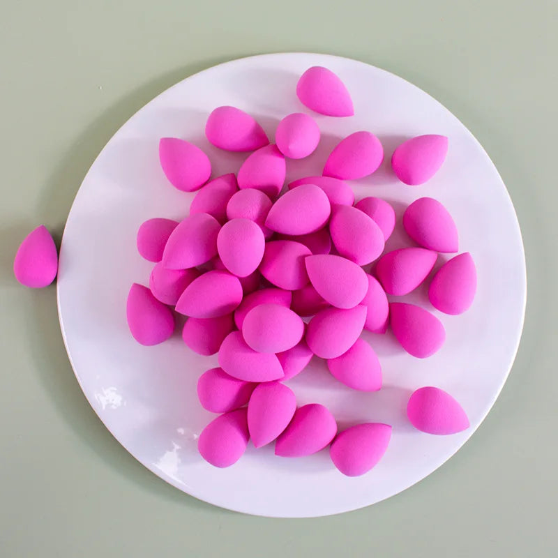 3/20/60Pcs Portable Reusable Water Drop Shape Mini Blender Sponge Beauty Cosmetic Foundation Cosmetic Sponge Makeup Blender
