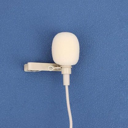 Microphone 80-20KHZ ZL-F1720 S/A/B/C/D Beige Lapel Clip Mic With 2pcs Cover Microphone Replace Accessories