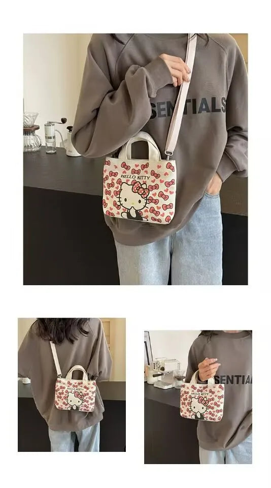 Sanrio Hello Kitty Single Shoulder Bag Fashion Handbag Casual Crossbody Bag